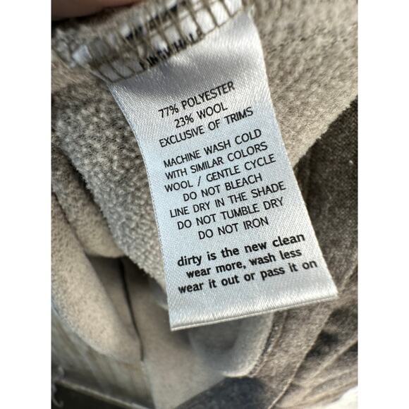 Toad Co Outbound 1/4 Zip Sweater Mens XL Brown Outdoor Wool Blend Pullover - Picture 6 of 7